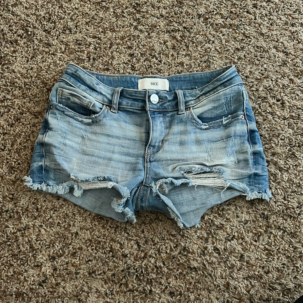 Stretchy BKE distressed shorts